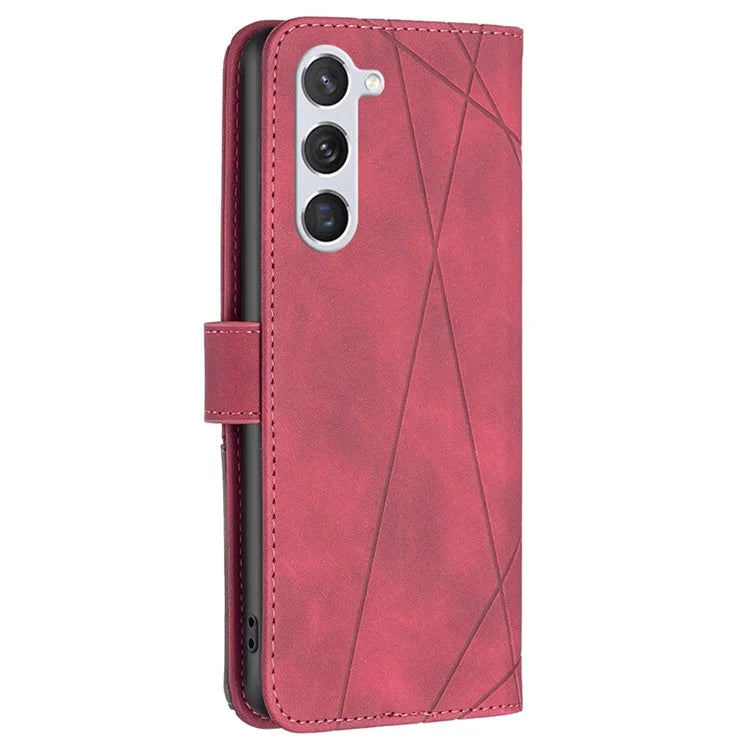 BINFEN COLOR BF05 PU Leather Phone Shell for Samsung Galaxy S24 Case Wallet Cell Phone Cover
