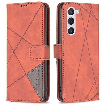 BINFEN COLOR BF05 PU Leather Phone Shell for Samsung Galaxy S24 Case Wallet Cell Phone Cover