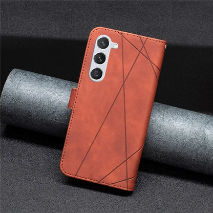 BINFEN COLOR BF05 PU Leather Phone Shell for Samsung Galaxy S24 Case Wallet Cell Phone Cover
