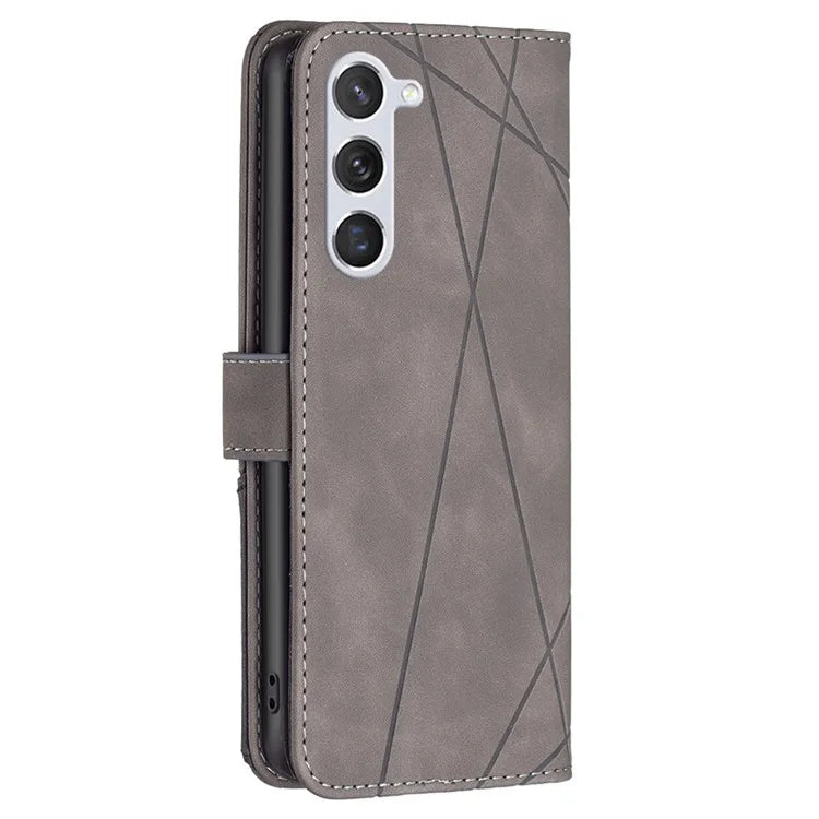 BINFEN COLOR BF05 PU Leather Phone Shell for Samsung Galaxy S24 Case Wallet Cell Phone Cover