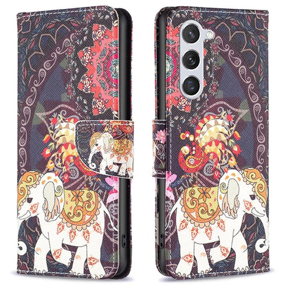 For Samsung Galaxy S24 Case Pattern Printing Phone Wallet Cover