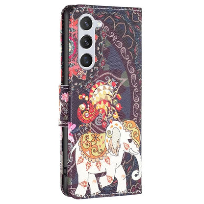 For Samsung Galaxy S24 Case Pattern Printing Phone Wallet Cover