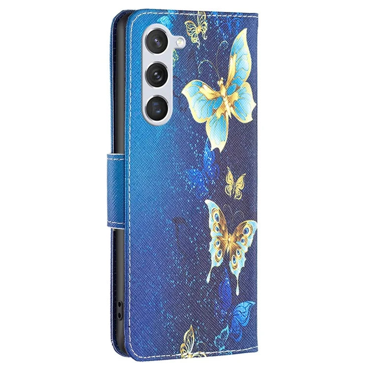 For Samsung Galaxy S24 Case Pattern Printing Phone Wallet Cover