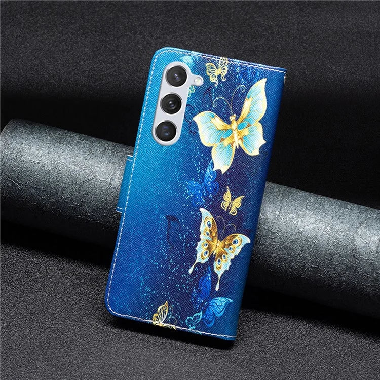 For Samsung Galaxy S24 Case Pattern Printing Phone Wallet Cover