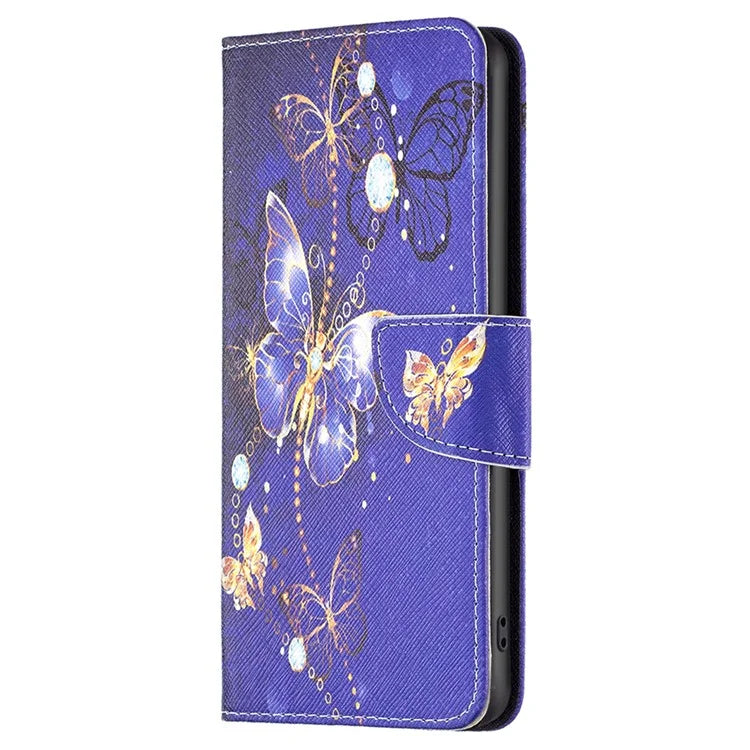 For Samsung Galaxy S24 Case Pattern Printing Phone Wallet Cover