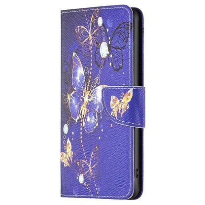 For Samsung Galaxy S24 Case Pattern Printing Phone Wallet Cover