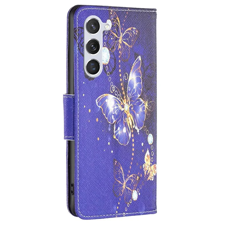 For Samsung Galaxy S24 Case Pattern Printing Phone Wallet Cover