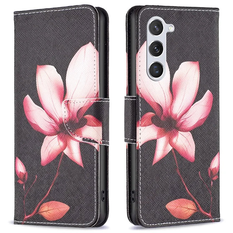 For Samsung Galaxy S24 Case Pattern Printing Phone Wallet Cover