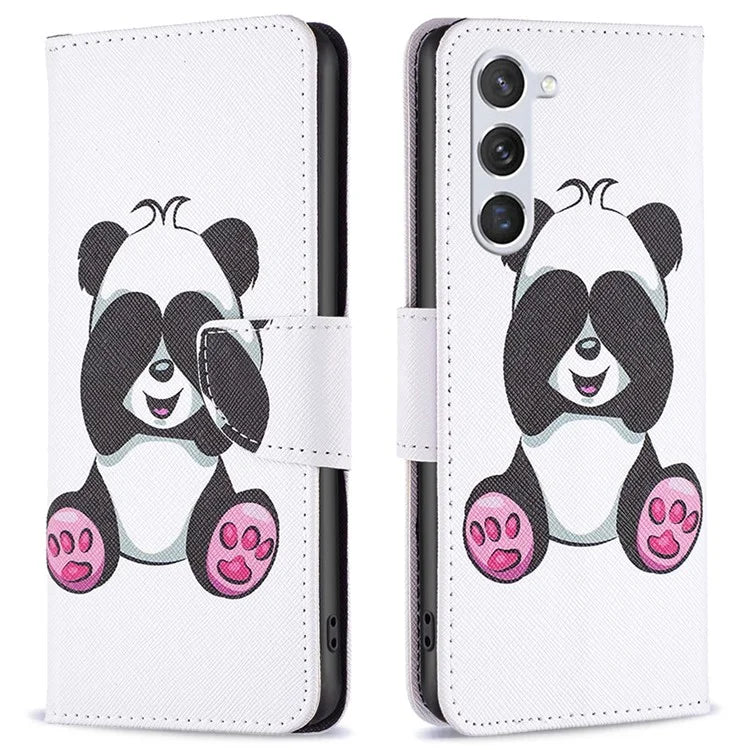 For Samsung Galaxy S24 Case Pattern Printing Phone Wallet Cover