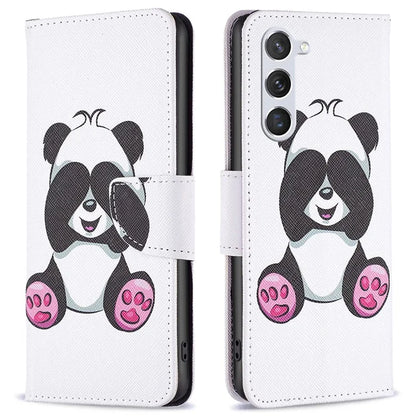 For Samsung Galaxy S24 Case Pattern Printing Phone Wallet Cover