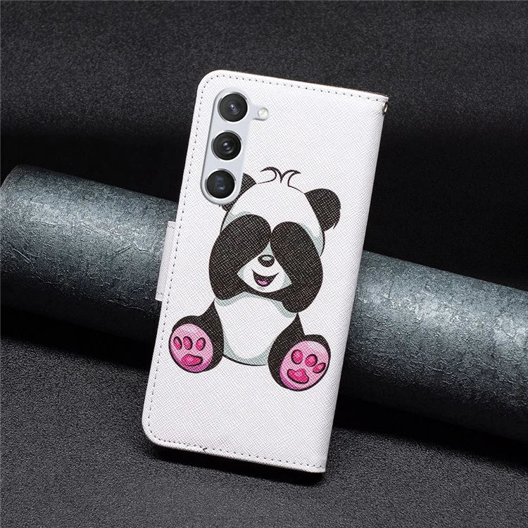 For Samsung Galaxy S24 Case Pattern Printing Phone Wallet Cover