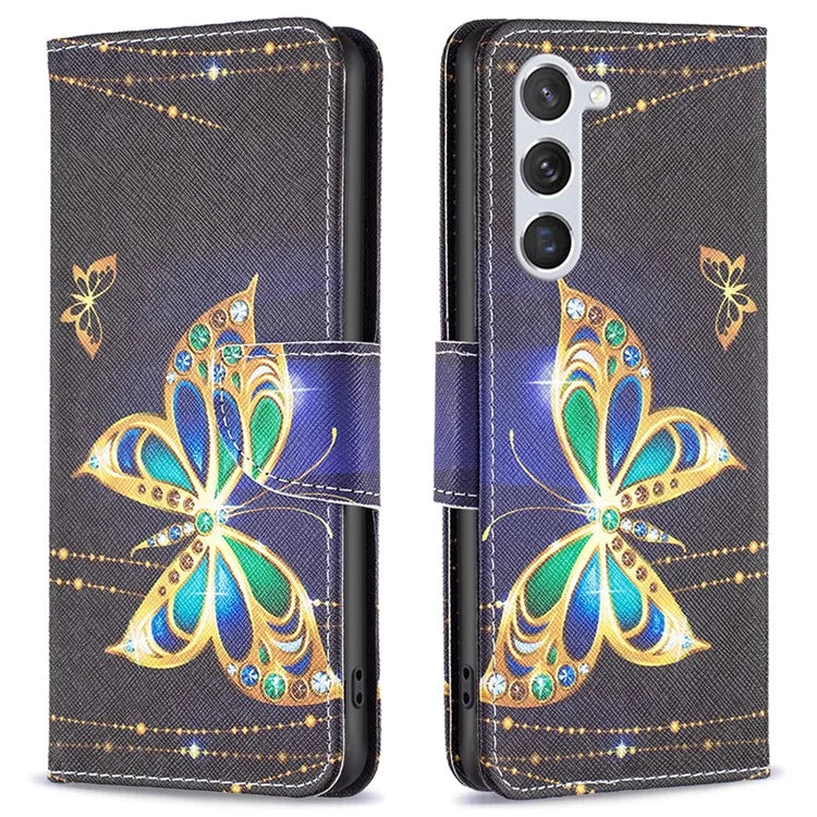 For Samsung Galaxy S24 Case Pattern Printing Phone Wallet Cover