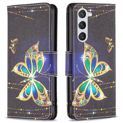 For Samsung Galaxy S24 Case Pattern Printing Phone Wallet Cover