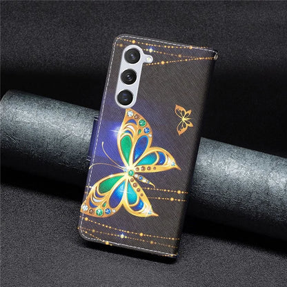 For Samsung Galaxy S24 Case Pattern Printing Phone Wallet Cover