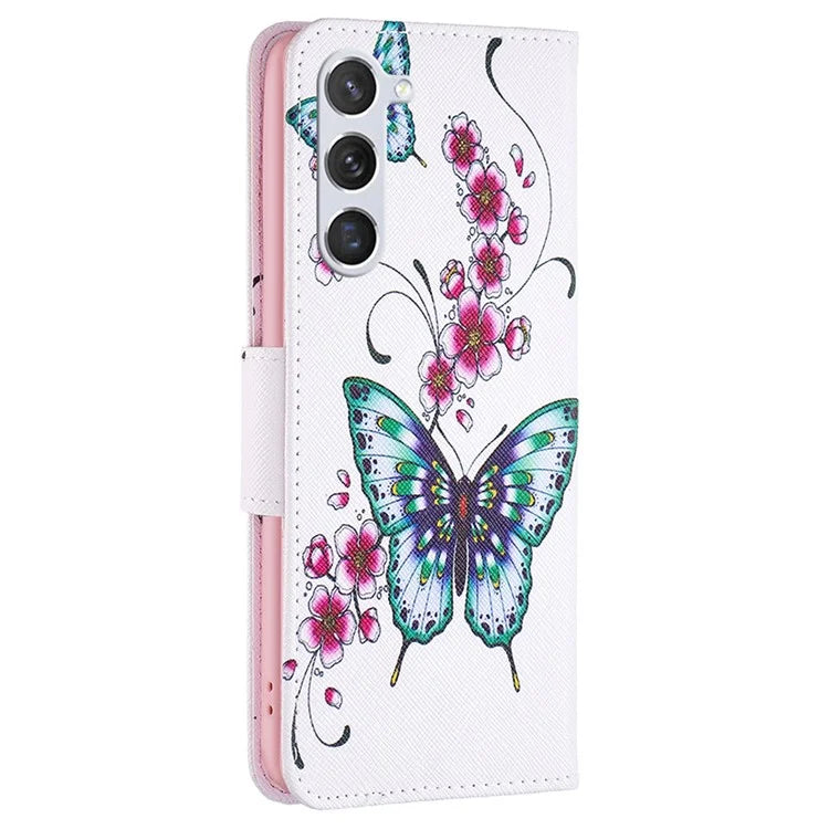 For Samsung Galaxy S24 Case Pattern Printing Phone Wallet Cover