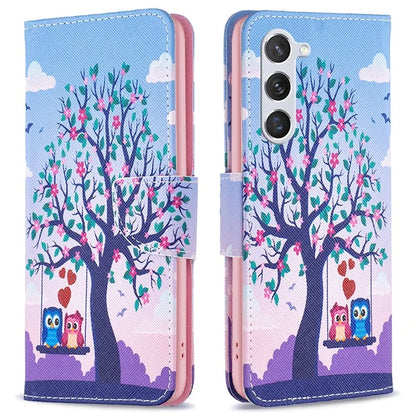 For Samsung Galaxy S24 Case Pattern Printing Phone Wallet Cover