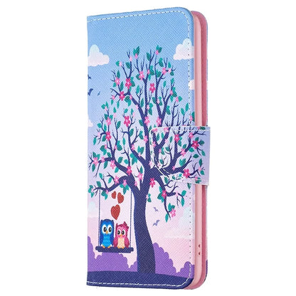 For Samsung Galaxy S24 Case Pattern Printing Phone Wallet Cover