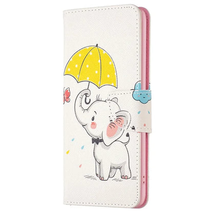 For Samsung Galaxy S24 Case Pattern Printing Phone Wallet Cover