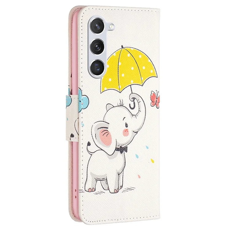 For Samsung Galaxy S24 Case Pattern Printing Phone Wallet Cover