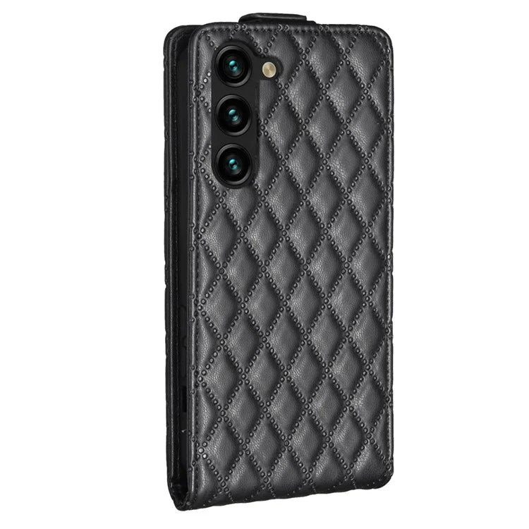BF30 For Samsung Galaxy S24 Case Cell Phone Vertical Flip Leather Cover with Card Holder