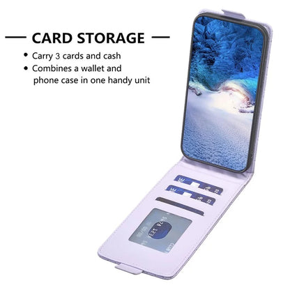 BF30 For Samsung Galaxy S24 Case Cell Phone Vertical Flip Leather Cover with Card Holder