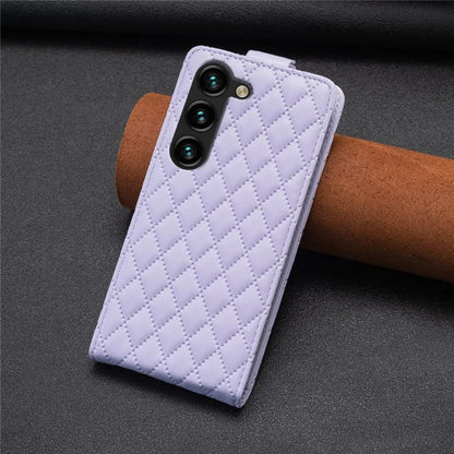 BF30 For Samsung Galaxy S24 Case Cell Phone Vertical Flip Leather Cover with Card Holder