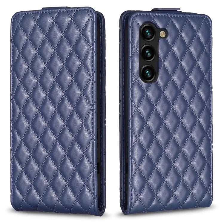 BF30 For Samsung Galaxy S24 Case Cell Phone Vertical Flip Leather Cover with Card Holder