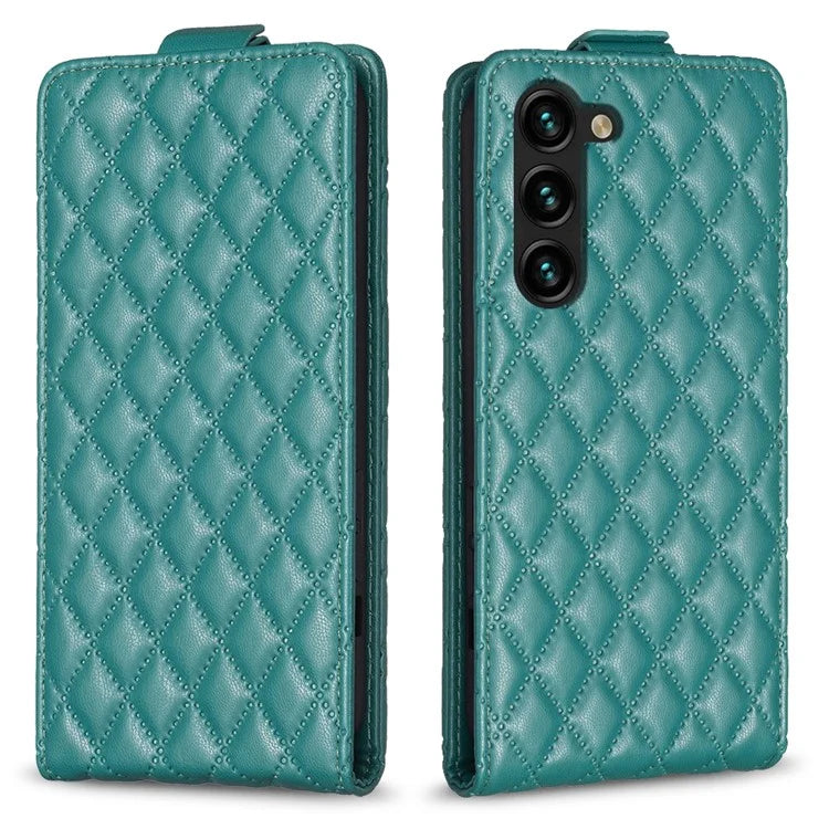 BF30 For Samsung Galaxy S24 Case Cell Phone Vertical Flip Leather Cover with Card Holder