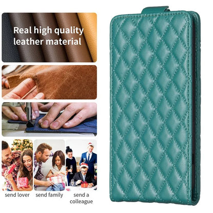 BF30 For Samsung Galaxy S24 Case Cell Phone Vertical Flip Leather Cover with Card Holder