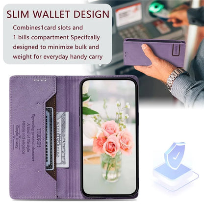 TTUDRCH Style 007 For Samsung Galaxy S24+ Case PU Leather RFID Blocking Phone Cover