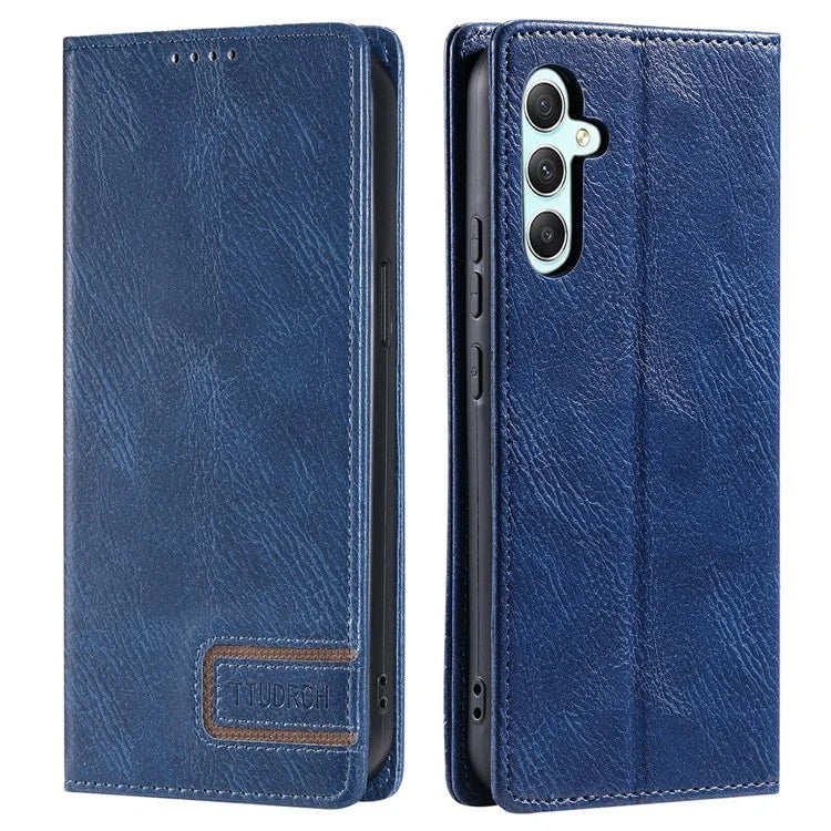 TTUDRCH Style 007 For Samsung Galaxy S24+ Case PU Leather RFID Blocking Phone Cover