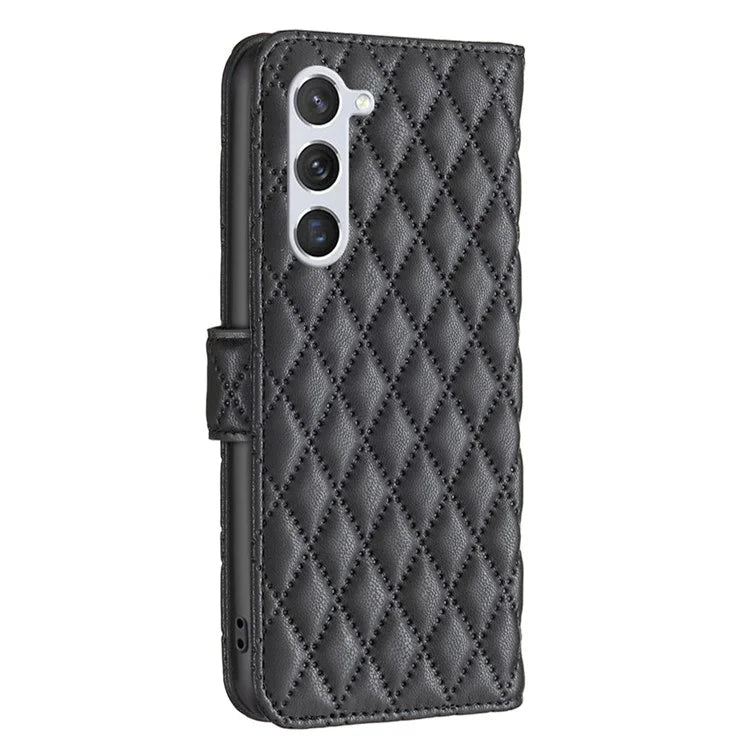 BINFEN COLOR BF Style-14 For Samsung Galaxy S24 Case PU Leather Wallet Stand Cellphone Cover