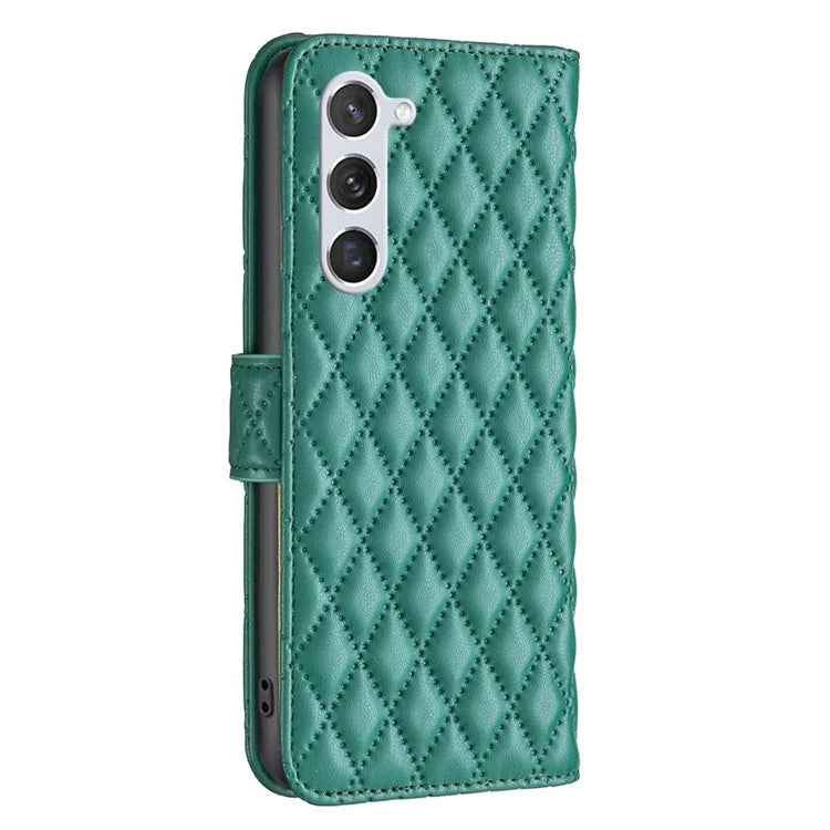 BINFEN COLOR BF Style-14 For Samsung Galaxy S24 Case PU Leather Wallet Stand Cellphone Cover