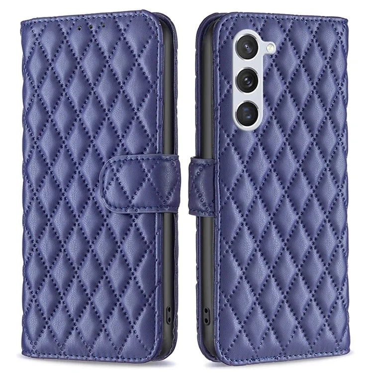 BINFEN COLOR BF Style-14 For Samsung Galaxy S24 Case PU Leather Wallet Stand Cellphone Cover