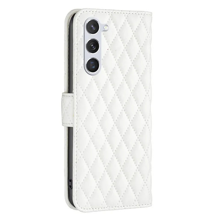 BINFEN COLOR BF Style-14 For Samsung Galaxy S24 Case PU Leather Wallet Stand Cellphone Cover