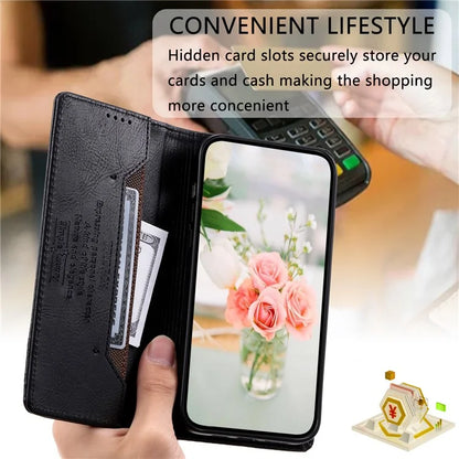 TTUDRCH Style 007 For Samsung Galaxy S24 Ultra Case RFID Blocking Wallet Cover