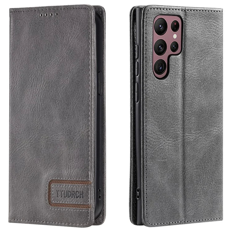 TTUDRCH Style 007 For Samsung Galaxy S24 Ultra Case RFID Blocking Wallet Cover