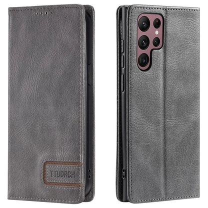 TTUDRCH Style 007 For Samsung Galaxy S24 Ultra Case RFID Blocking Wallet Cover