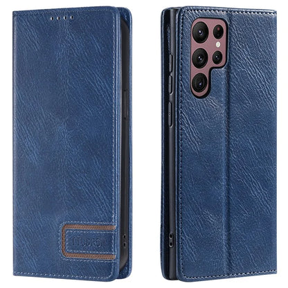 TTUDRCH Style 007 For Samsung Galaxy S24 Ultra Case RFID Blocking Wallet Cover