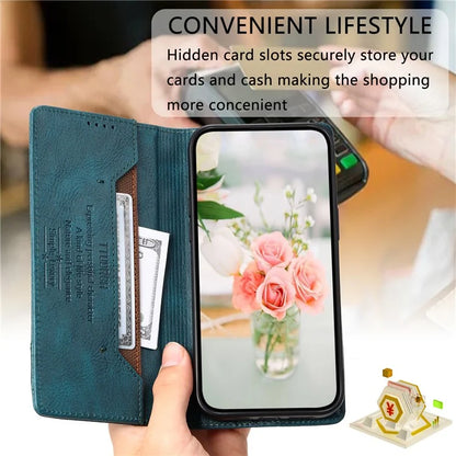 TTUDRCH Style 007 For Samsung Galaxy S24 Ultra Case RFID Blocking Wallet Cover
