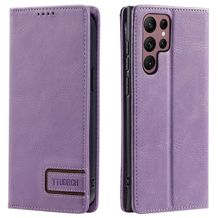 TTUDRCH Style 007 For Samsung Galaxy S24 Ultra Case RFID Blocking Wallet Cover