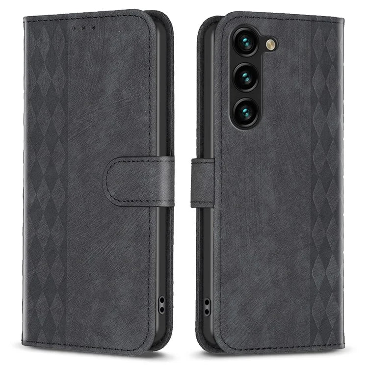 For Samsung Galaxy S24 Case Imprinted Anti-drop Stand Leather Wallet Phone Cover