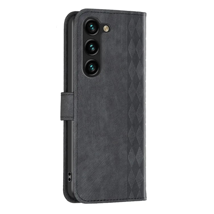 For Samsung Galaxy S24 Case Imprinted Anti-drop Stand Leather Wallet Phone Cover