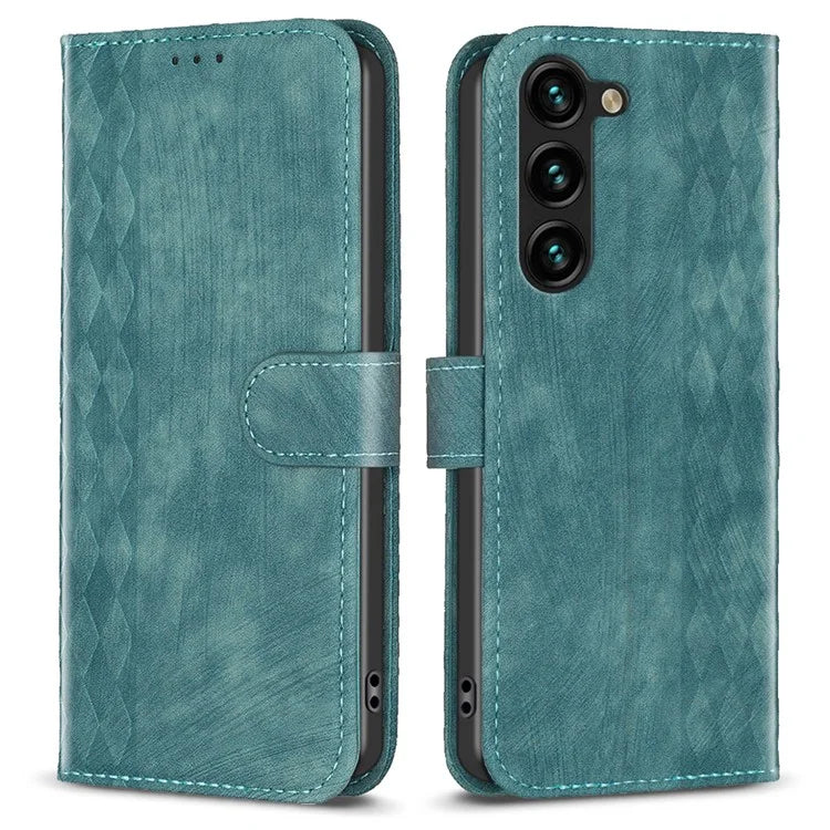 For Samsung Galaxy S24 Case Imprinted Anti-drop Stand Leather Wallet Phone Cover