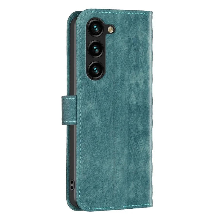 For Samsung Galaxy S24 Case Imprinted Anti-drop Stand Leather Wallet Phone Cover