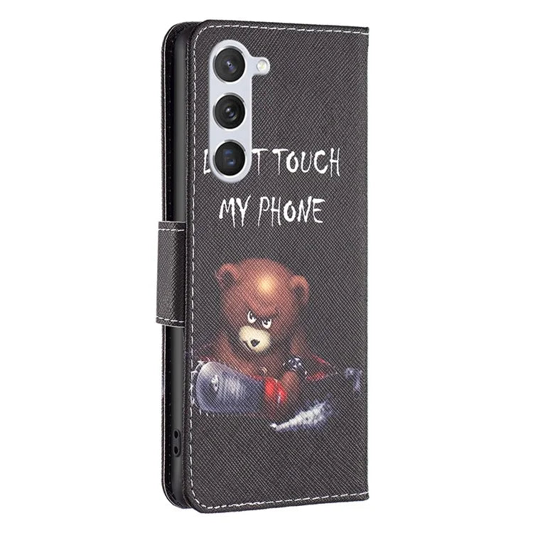 For Samsung Galaxy S24 Case PU Leather Pattern Wallet Phone Cover