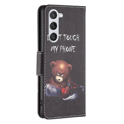 For Samsung Galaxy S24 Case PU Leather Pattern Wallet Phone Cover