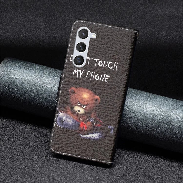 For Samsung Galaxy S24 Case PU Leather Pattern Wallet Phone Cover
