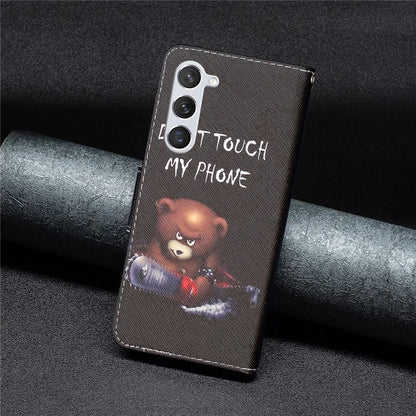 For Samsung Galaxy S24 Case PU Leather Pattern Wallet Phone Cover
