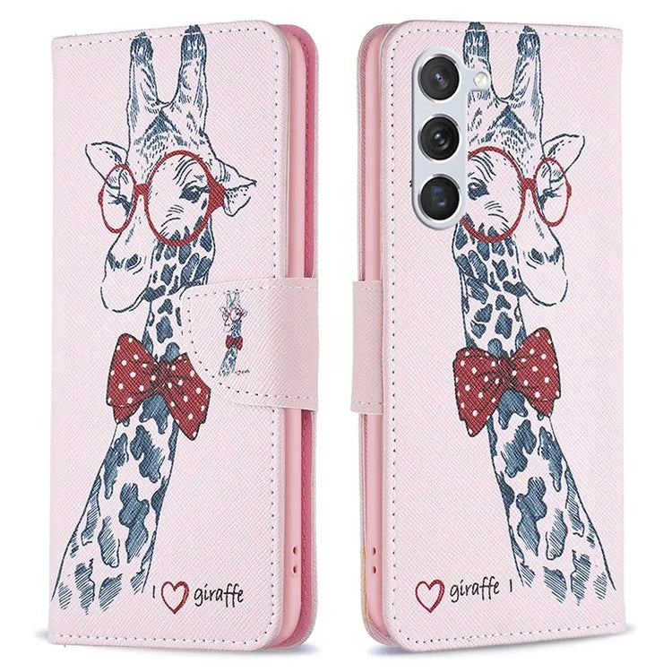 For Samsung Galaxy S24 Case PU Leather Pattern Wallet Phone Cover